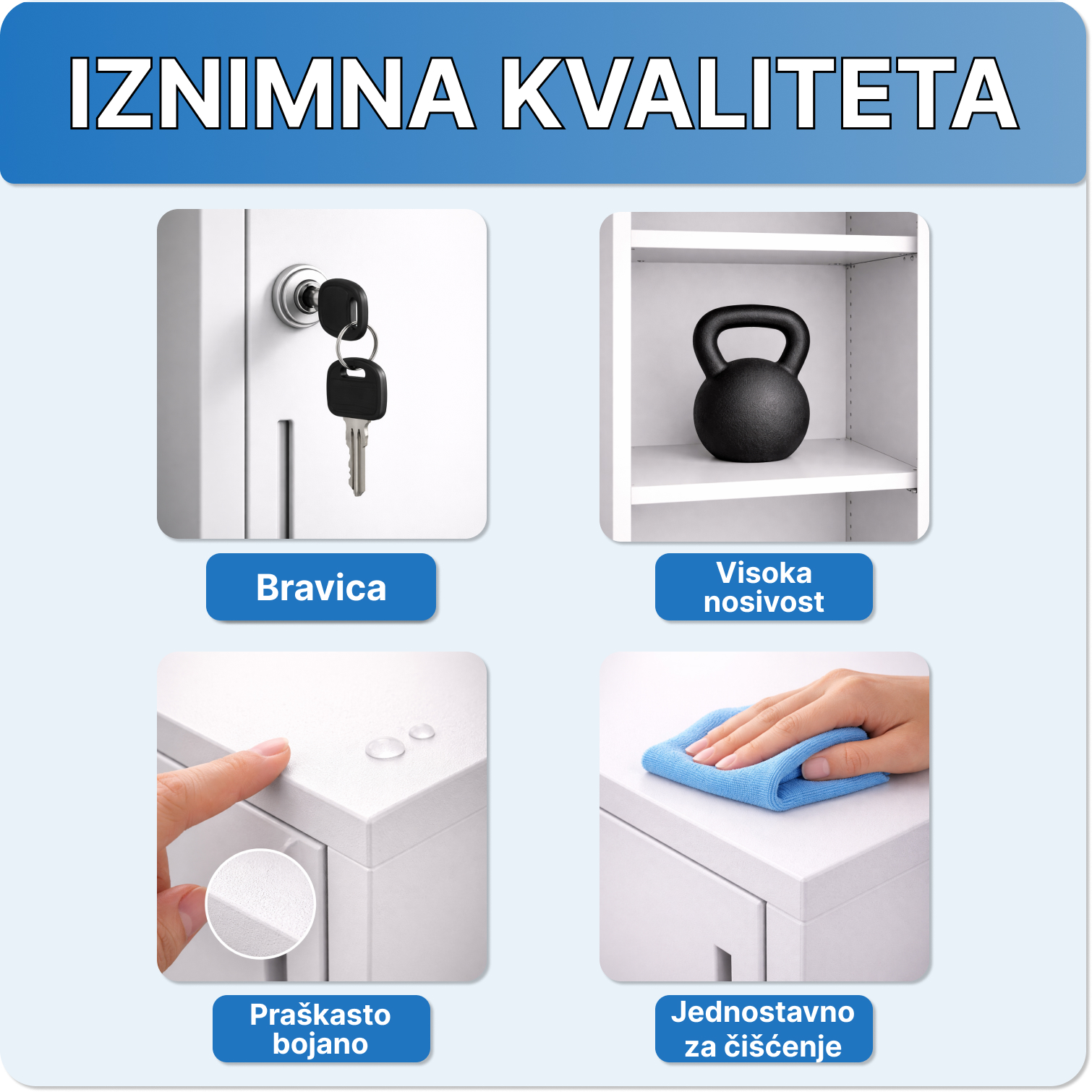 Iznimna kvaliteta metalnih ormara TopRegali